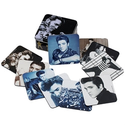 Elvis Presley 10 pc. Coaster Set with Collector Tin