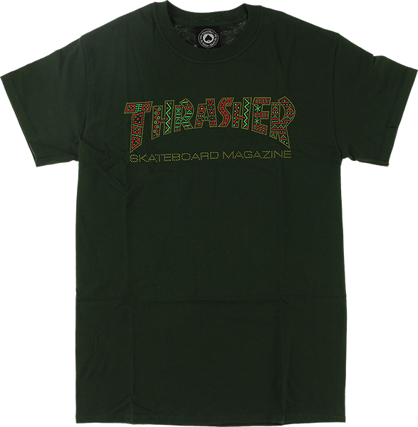 Thrasher Logo T-Shirt - Davis Forest Green XL