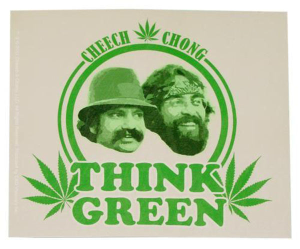 Cheech & Chong "Think Green" Sticker