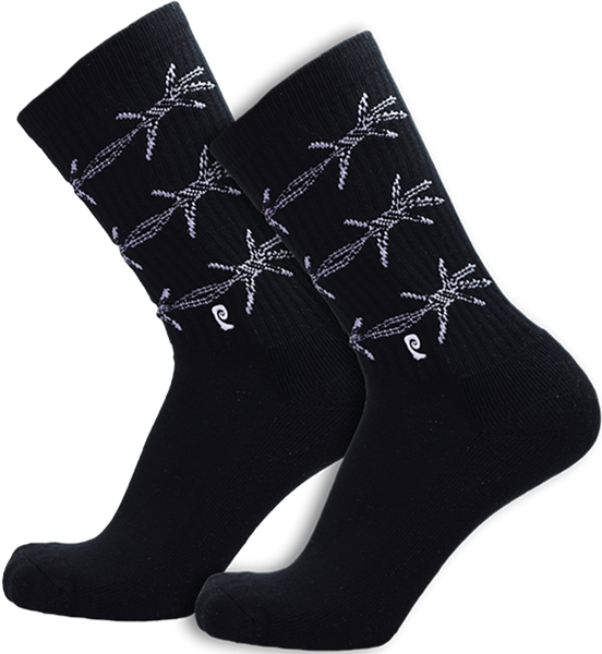 Psockadelic - Back Off Barbwire Crew Socks