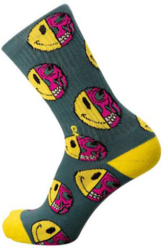 Psockadelic - Half Happy Smiley Face Socks