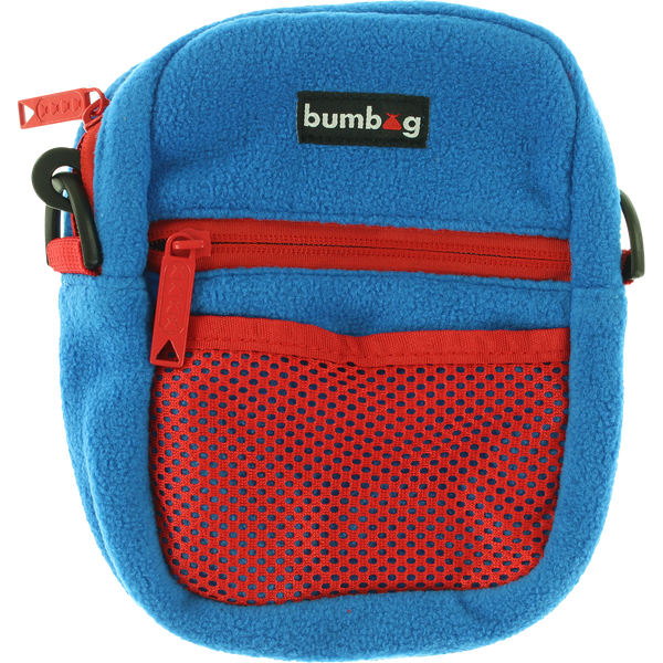 Bumbag Compact Bag - Frankie Villani - Blue/Red Fleece
