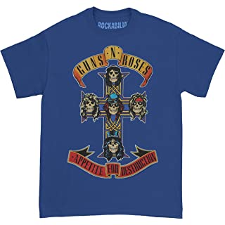 Guns N Roses - Mens Cross On Royal T-Shirt