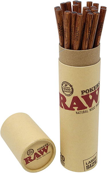 Raw Wooden Rolling Pokers - Individual Poker 1 pc