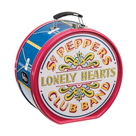 The Beatles Sgt Pepper's Drum Shaped Tin Tote