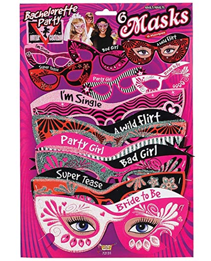 Bachelorette Outta Control Party Masks - Pack of 6