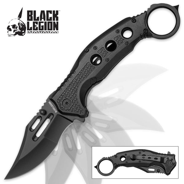 Black Legion Black Karambit Pocket Knife