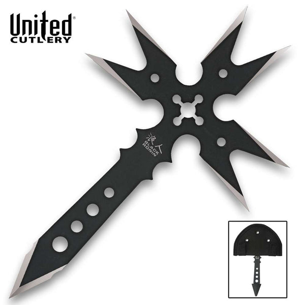 Black Ronin Fantasy Gothic Throwing Axe & Sheath