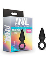 Blush Anal Adventures Platinum Silicone Loop Plug - Small Black