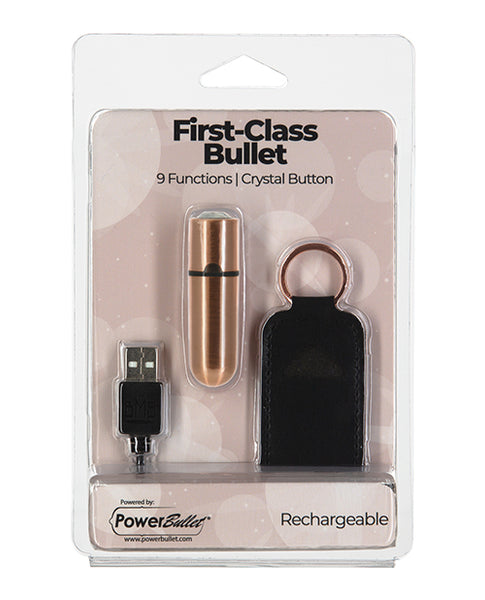 First Class Mini Rechargeable Bullet w/Crystal