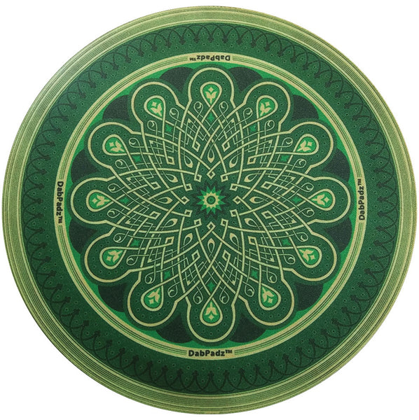 DabPadz Round Fabric Top - 5" / Green Mandala