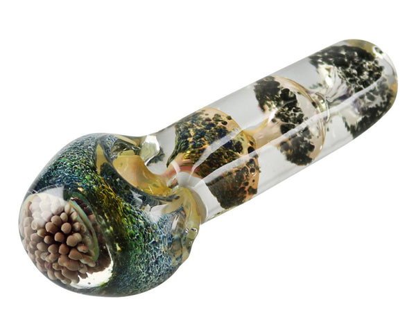 Fritted Glass Hand Pipe - 4.5"