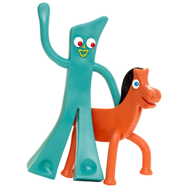 50s Edition 6.5" Gumby & Pokey Boxed Bendable Pair