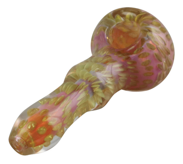 Fume Bubble Spiral Spoon Pipe - 4.25"