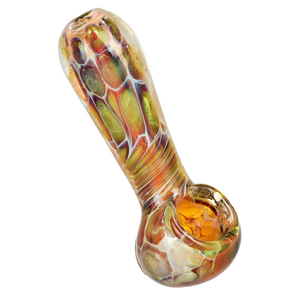 Fumed Honey Comb Hand Pipe | 3.75"