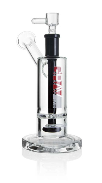 Grav Labs Turbine/ Showerhead Upright Bubbler - 8"/Black