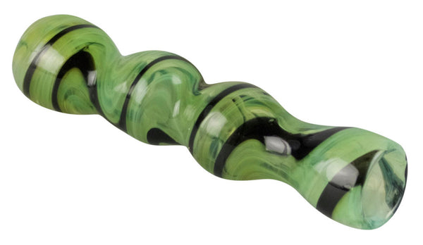 Jade Snake Chillum Taster - 3.5"