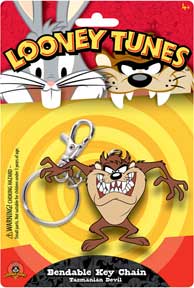 Taz The Tazmanian Devil Bendable Key Chain