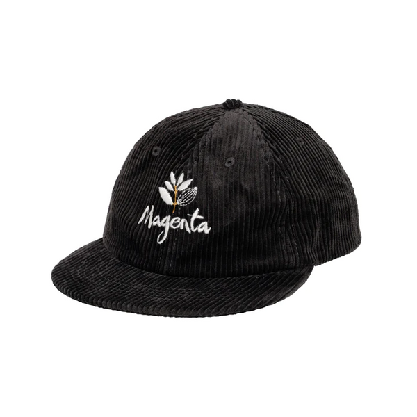Magenta Skateboards - Script Corduroy 6 Panel Hat - Charcoal