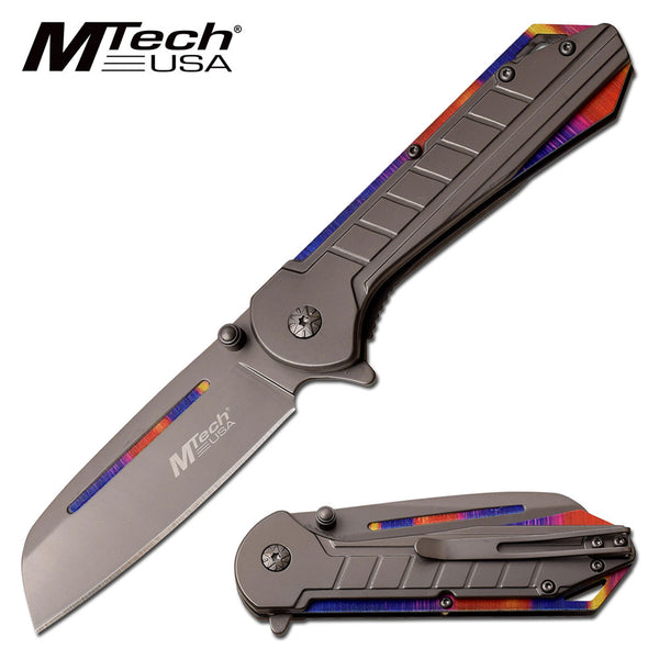 Mtech USA Multi-color Spring Assisted Knife