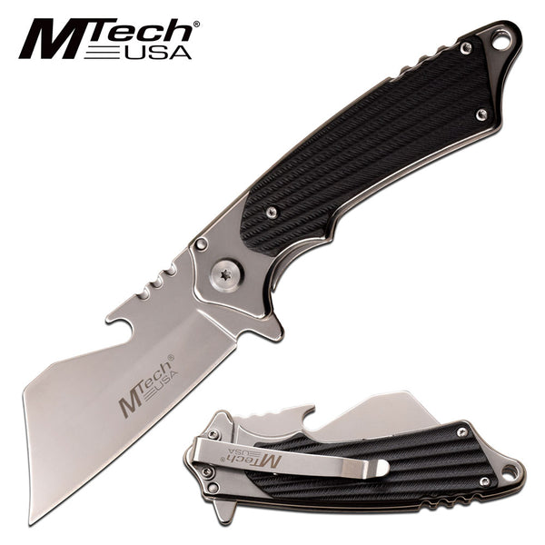 Mtech USA Spring Assisted Polished Knife w/Bottle Opener
