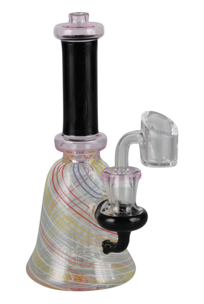 Multicolored Small Oil Rig w Banger - 7" / Assorted Colors