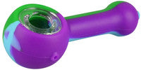 NoGoo Silicone Spoon Hand Pipe - 4.25" / Tie Dye