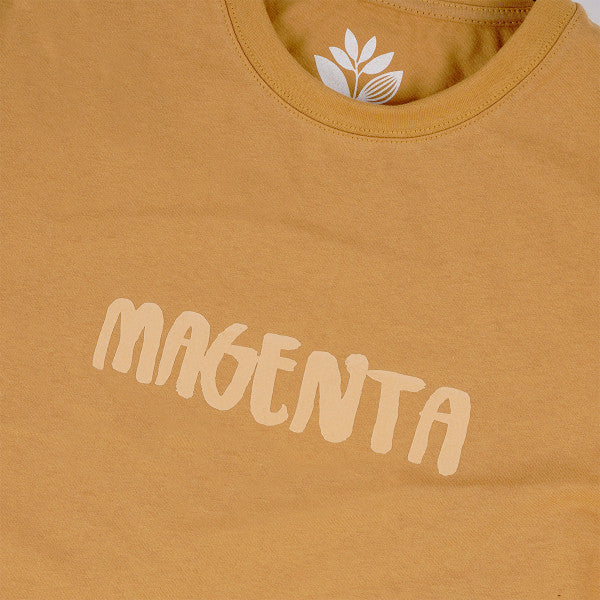 Magenta Skateboards - OG Brush T-Shirt - Ocra Yellow