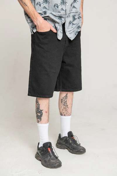 Theories - Plaza Denim Shorts - Black