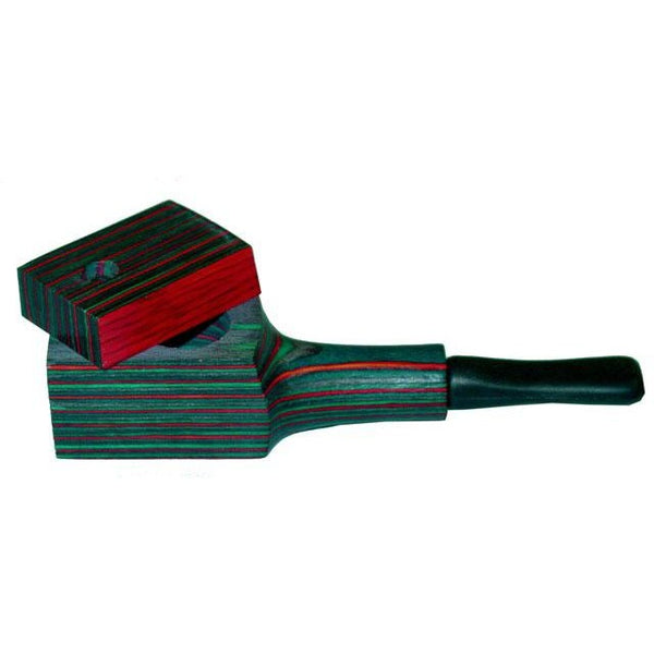 Lidded Exotic Wood Tobacco Pipe