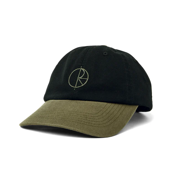 Polar Skate Co. - Duo Stroke Logo Hat - Black / Army Green