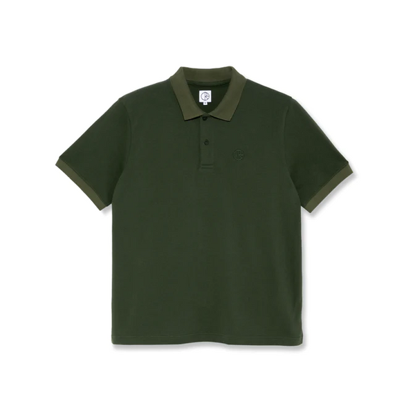 Polar Skate Co -Duo Polo Shirt - Dark Olive