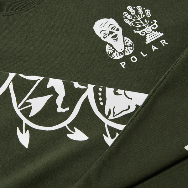 Polar Skate Co - Spiral Longsleeve T-shirt - Dark Olive