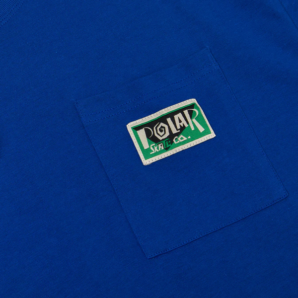Polar Skate Co - Spiral Pocket Tee (Royal Blue) T-shirt - Royal Blue - XL
