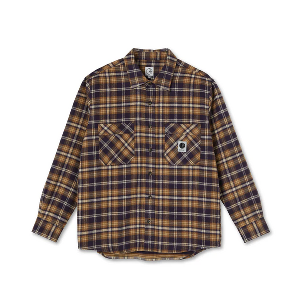 Polar Skate Co - Flannel Shirt - Plum / Brown