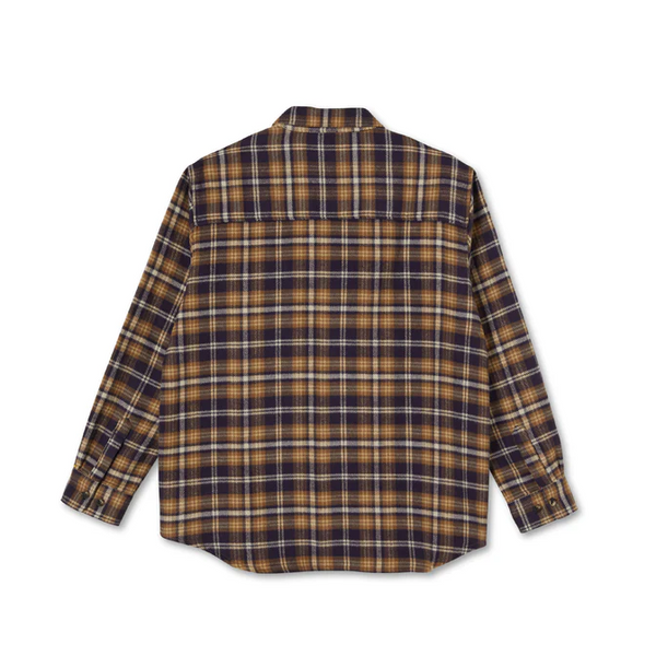Polar Skate Co - Flannel Shirt - Plum / Brown
