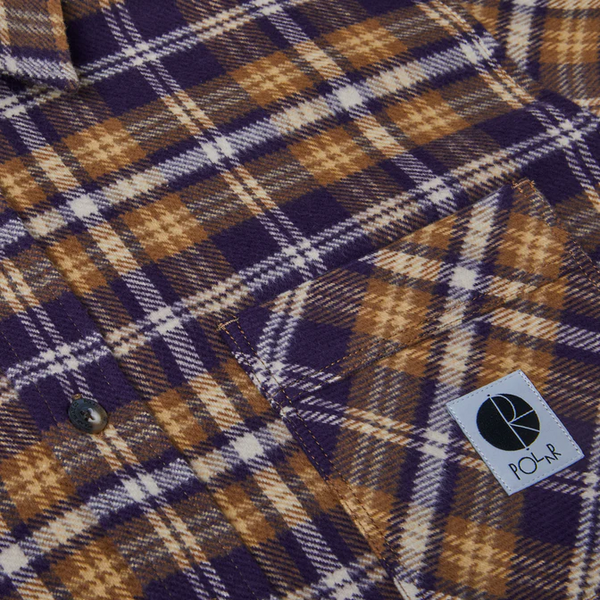 Polar Skate Co - Flannel Shirt - Plum / Brown