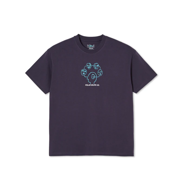 Polar Skate Co - HeadSpace T-shirt - Dark Violet