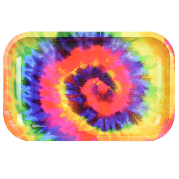 Pulsar Metal Rolling Tray | Spiral Dye | 11" x 7"