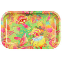Pulsar Metal Rolling Tray | Watchful Shrooms | 11" x 7"