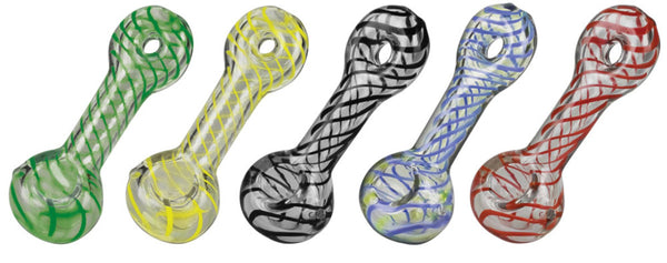 Pulsar UV Candy Stripe Donut Glass Pipes