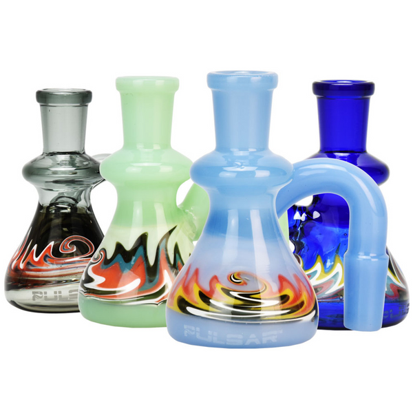 Pulsar Wig Wag Beaker Dry Ash Catcher - 90D - 14MM - Colors Vary