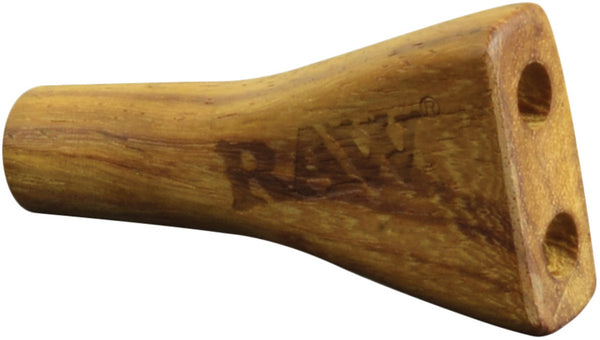 Raw Wooden Cigarette Holder - Double Barrel / Trident