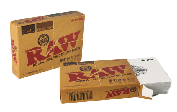 Raw Rolling Paper Playing Cards - Classic