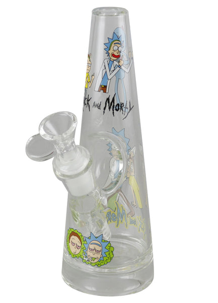 Rick And Morty Conical Waterpipe - 8" / 14mm Female