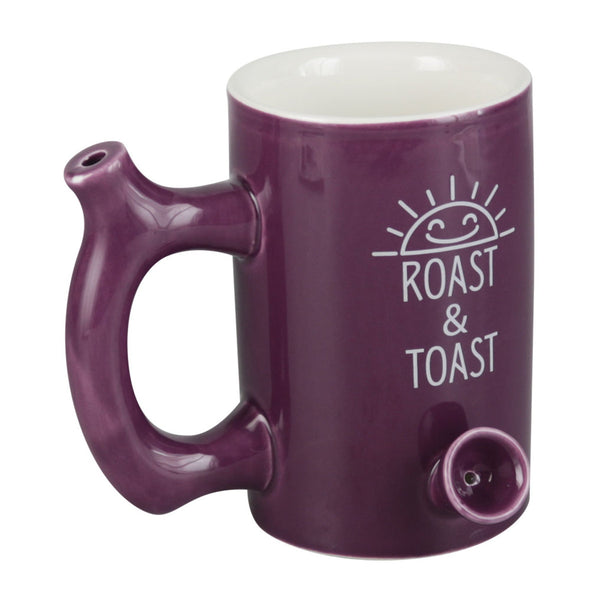 Wake and Bake / Roast & Toast - Ceramic Mug Pipe