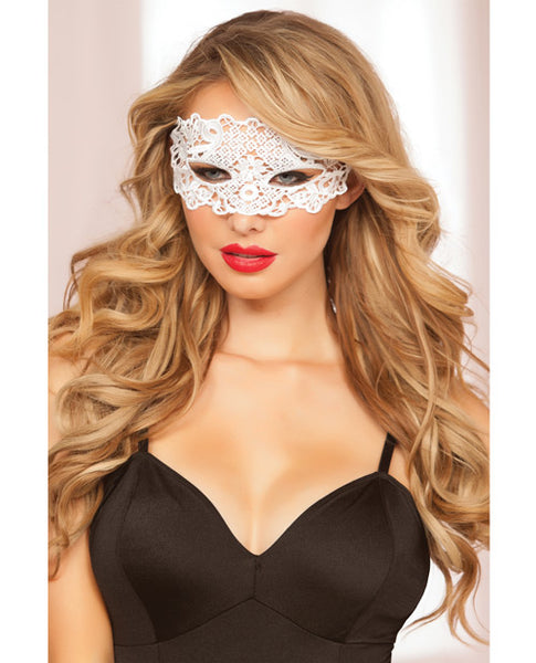 Lace Eye Mask w/Satin Ribbon Ties