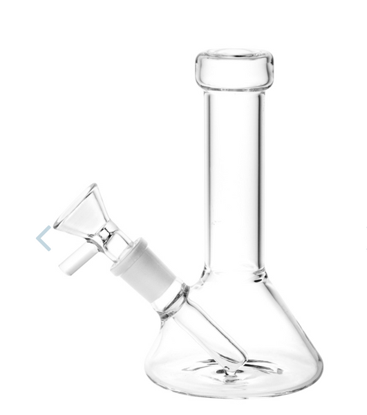 Conical Beaker Mini Water Pipe | 5.25" | 14mm F | Clear