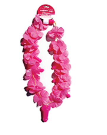 Light Up Flower Pecker Necklace - Pink