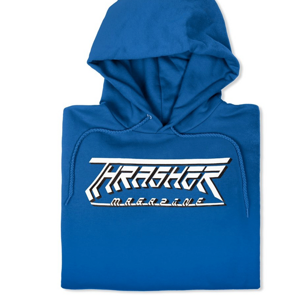 Thrasher Blue Future Logo Hoodie